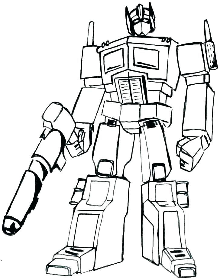 Optimus prime coloring pages