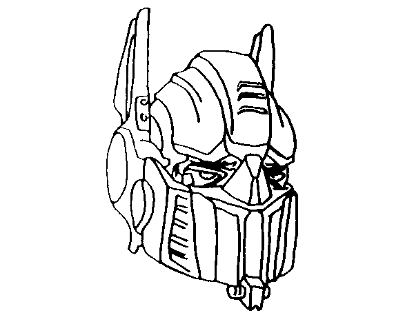 Optimus prime coloring page