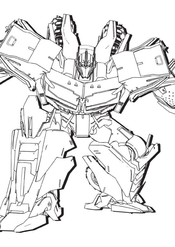 Optimus prime coloring pages pdf to print