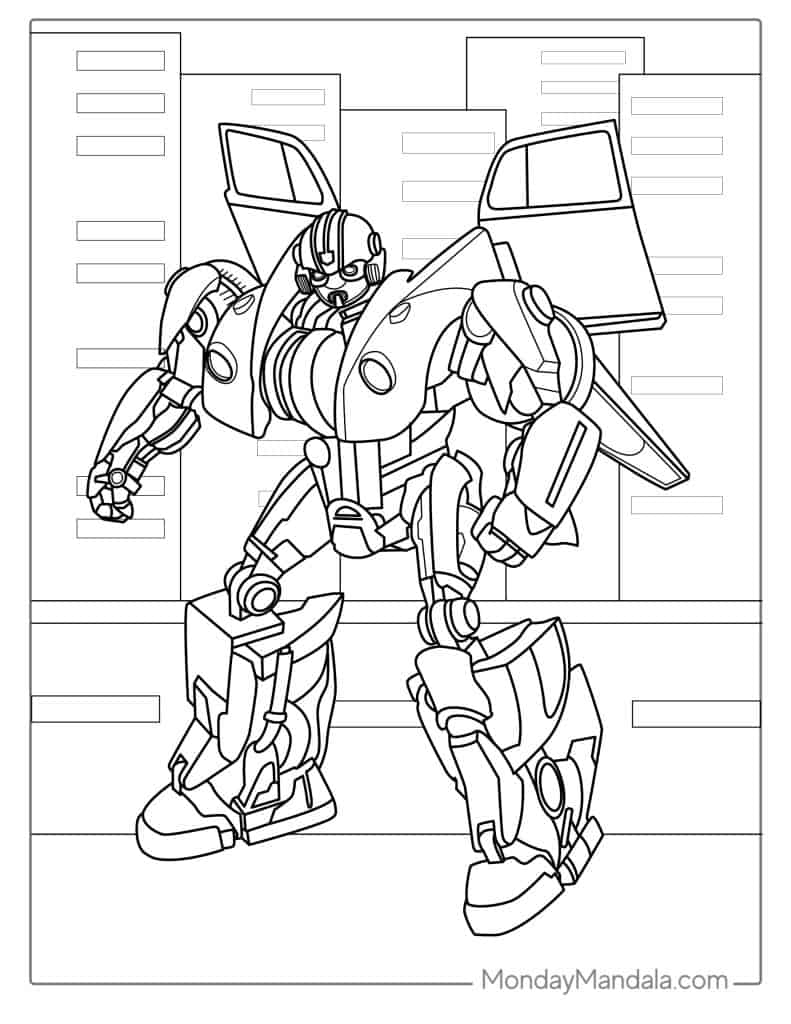 Transformers coloring pages free pdf printables