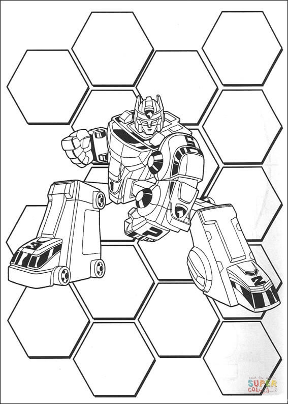 Ranger transformer coloring page free printable coloring pages