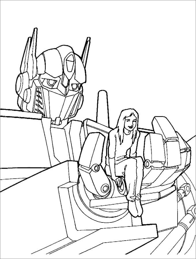 Transformers colouring pages