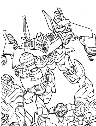 Transformers coloring pages sheets printable free