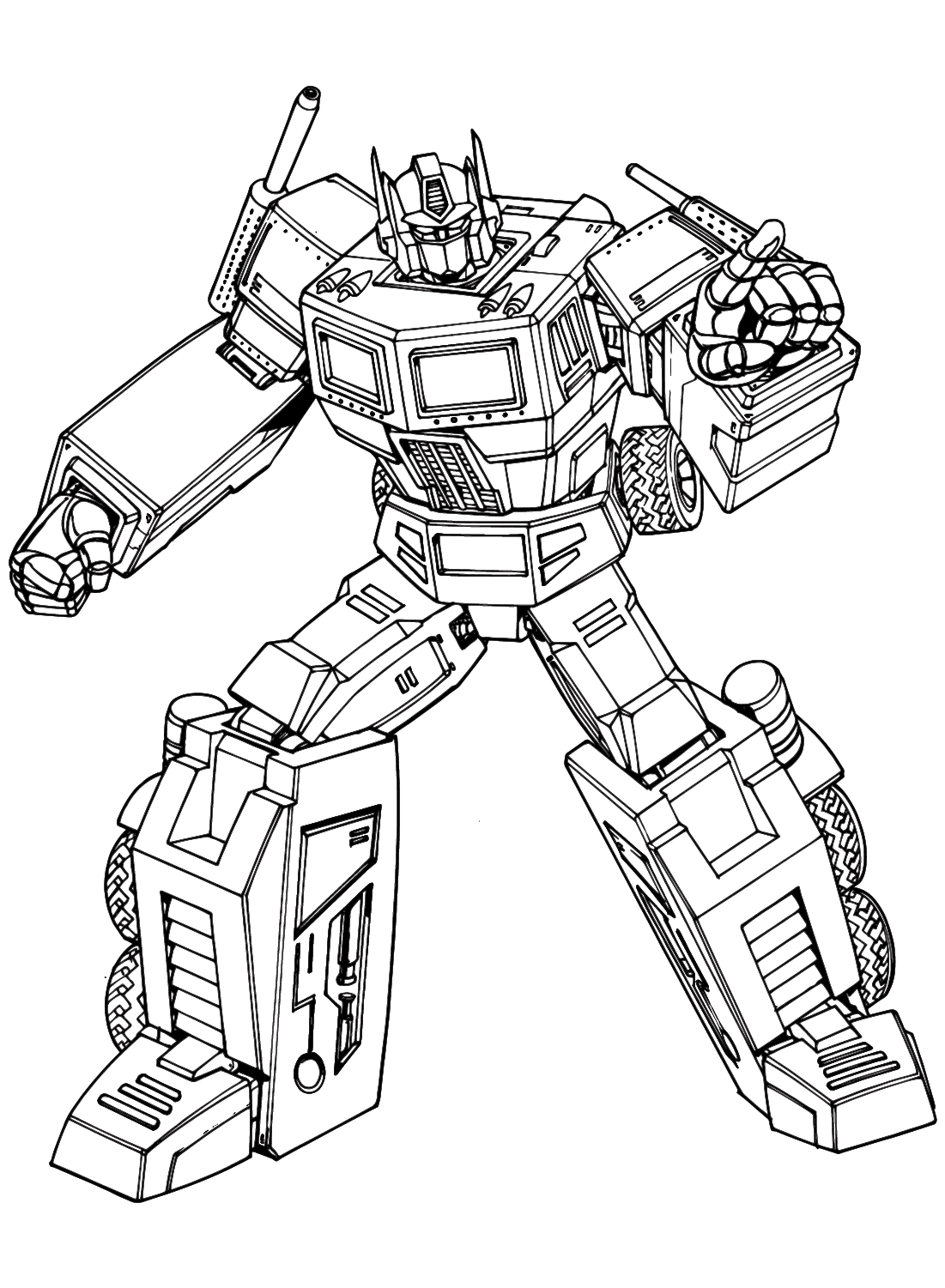 Transformers coloring pages