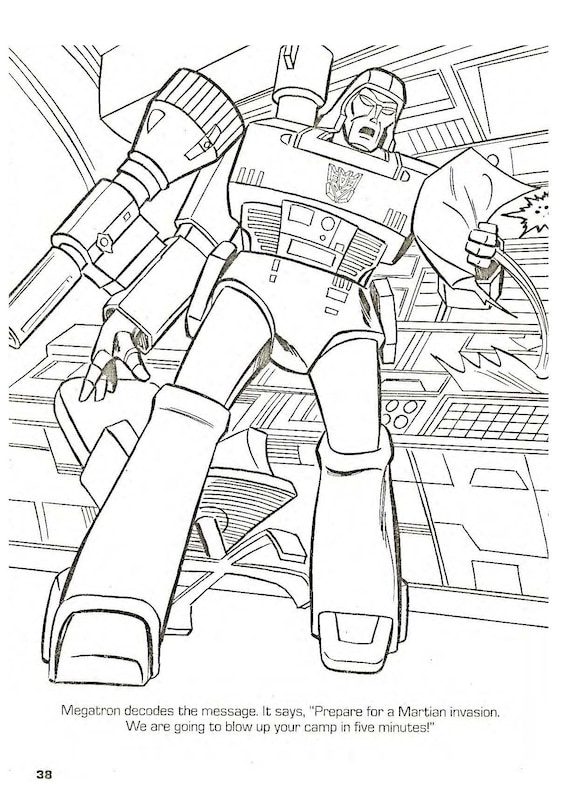 Transformers a message from outer space coloring book pdf digifile