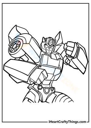 Free collection of transformers coloring pages for kids