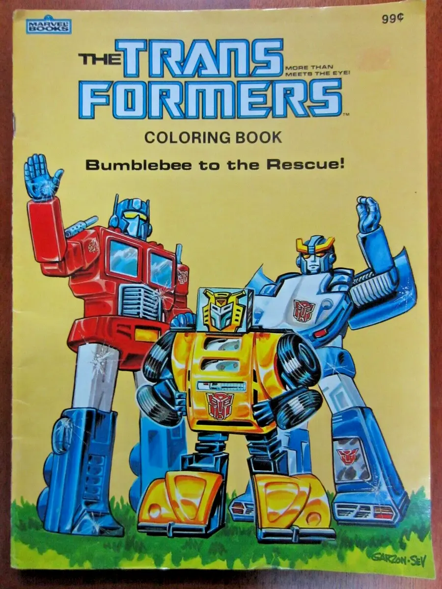 Transformers coloring book