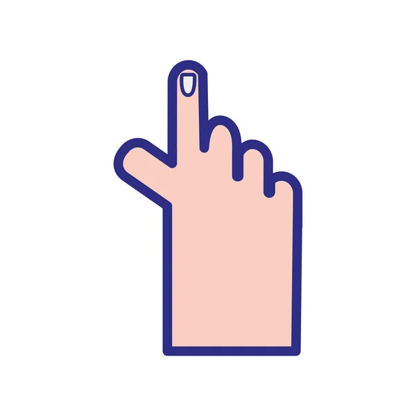 Middle finger color vector images