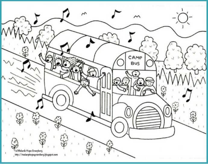 Transportation coloring pages