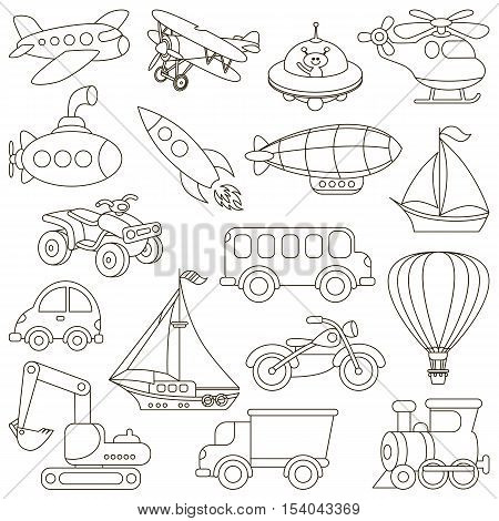 Toy transport set be vector photo free trial bigstock