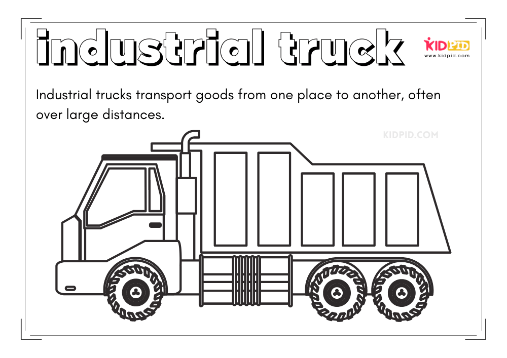 Transport coloring pages worksheet