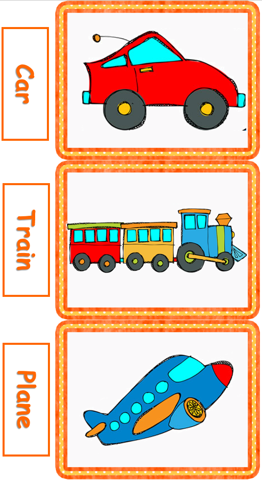 Means of transport flashcards transportation preschool flashcards preschool activities