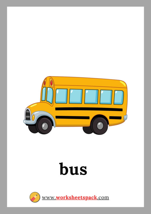 Transportation flashcards