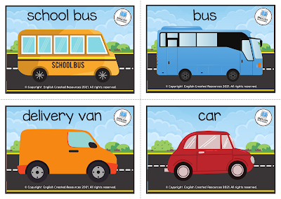 Transportation flashcards