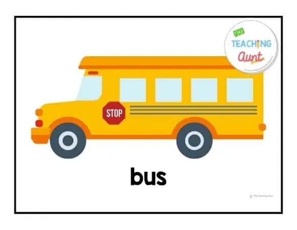 Transportation flashcards