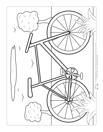 Transportation coloring pages for kids