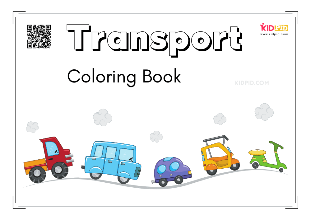 Transport coloring pages worksheet