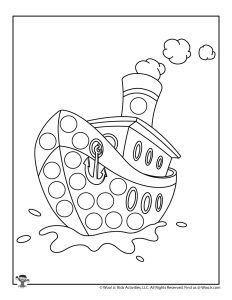 Transportation dot coloring pages woo jr kids activities childrens publishing