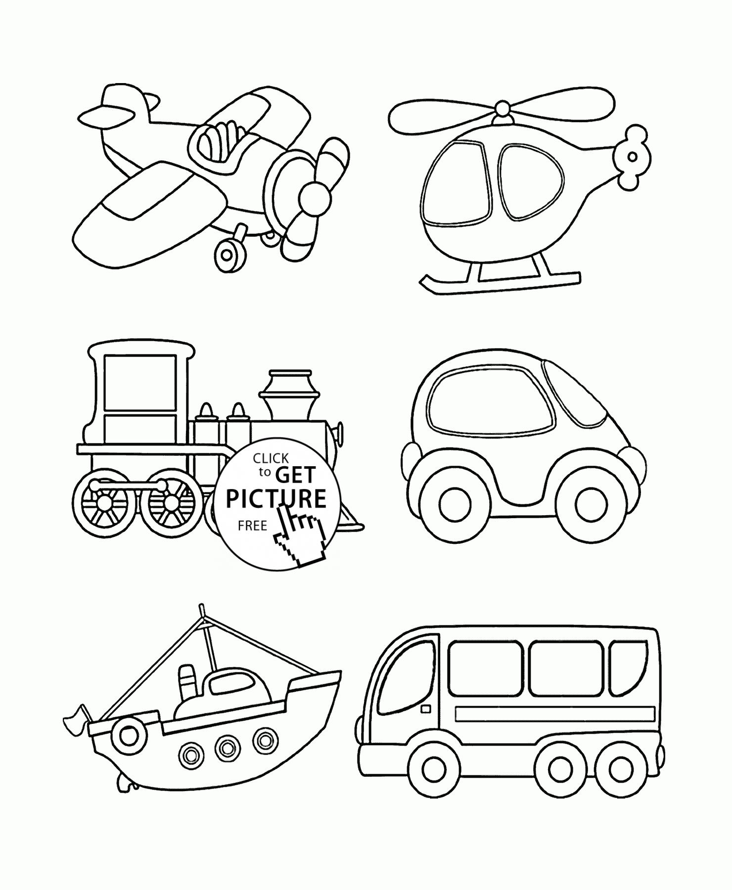 Transportation coloring page for toddlers coloring pag printabl free