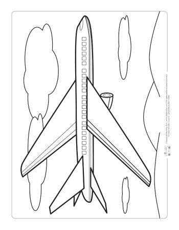 Transportation coloring pages for kids