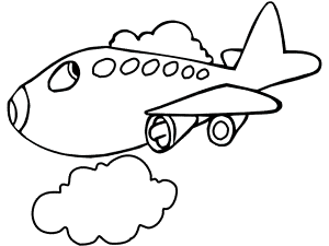 Air transportation coloring pages