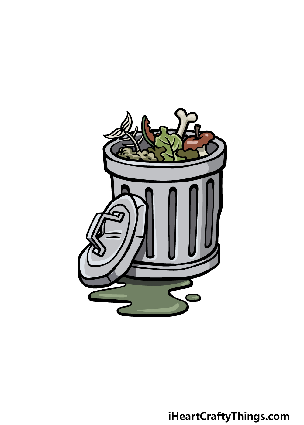 Trash can drawing