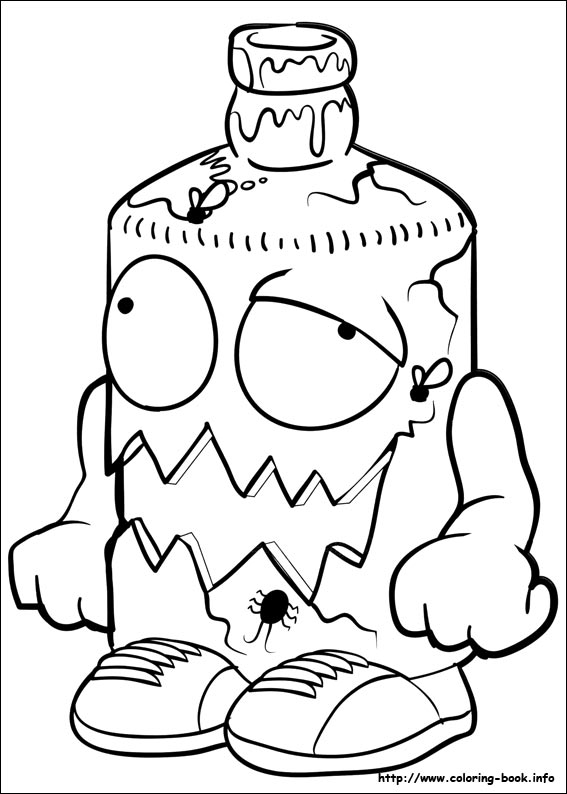 The trash pack coloring picture