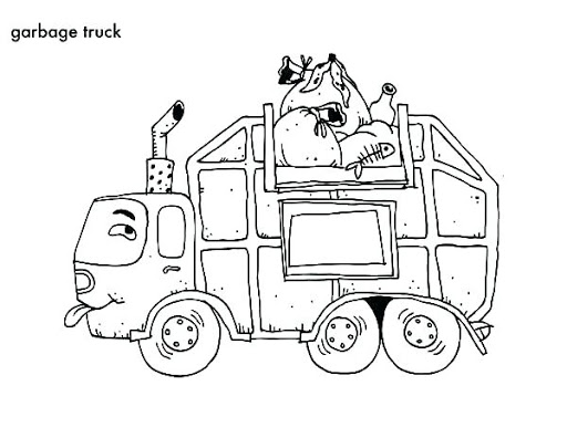 Coloring pages best garbage truck coloring pages printable