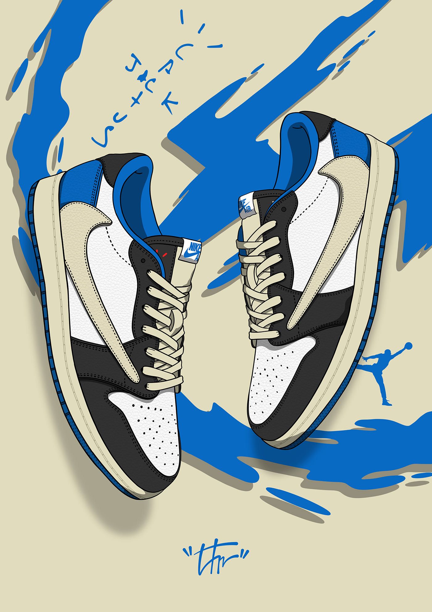 Air jordan low og fragment design x travis scott on behance nike art sneaker posters shoes wallpaper