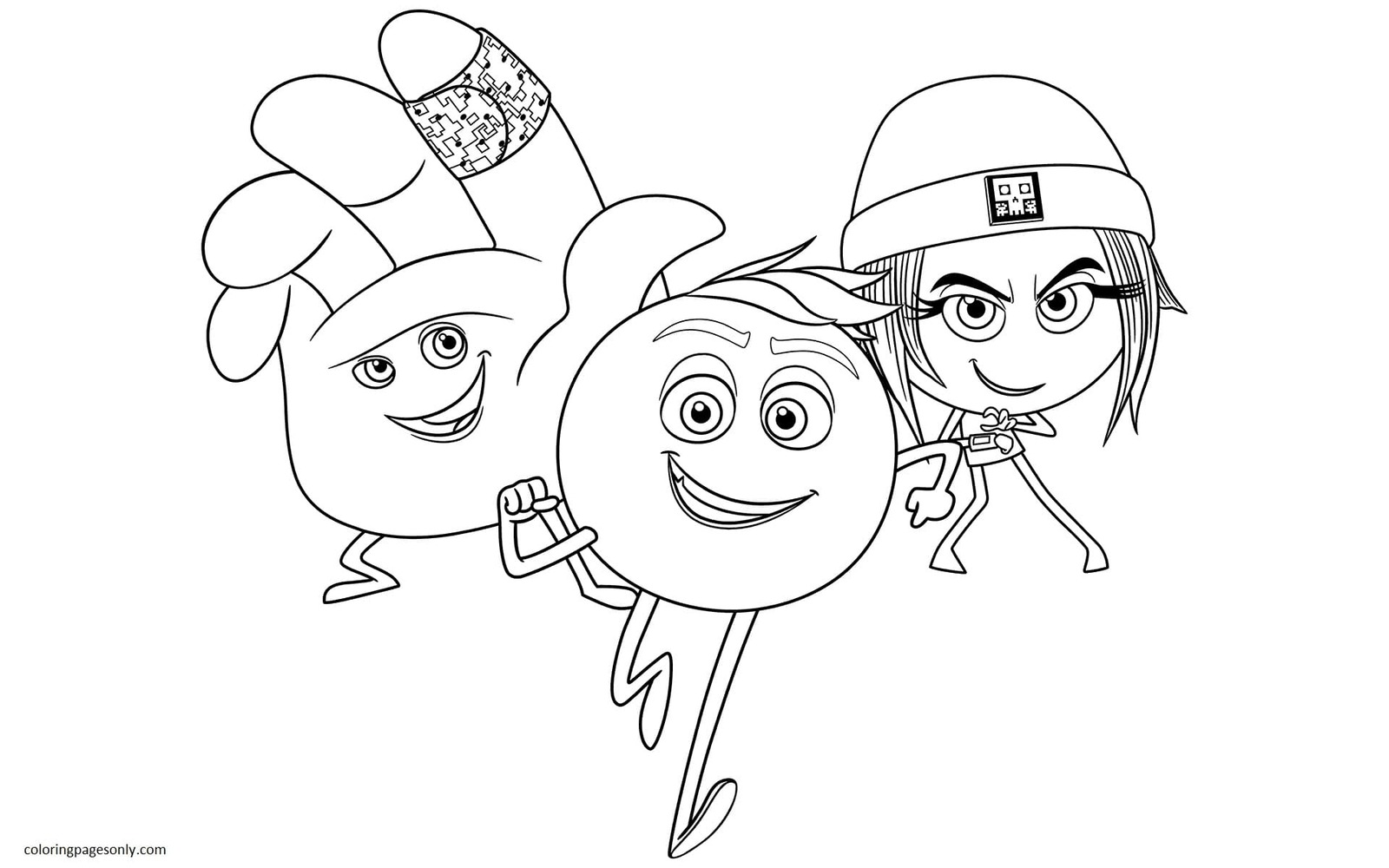 Emoji coloring pages