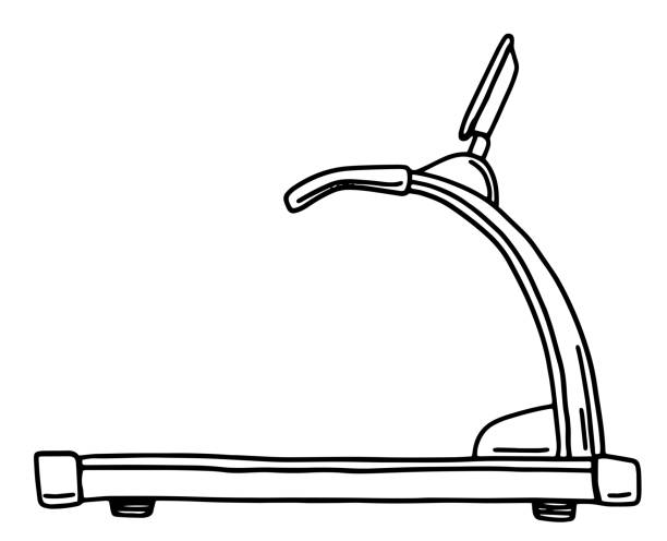 Treadmill incline stock illustrations royalty