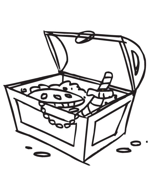 Treasure box coloring page download free treasure box coloring page for kids best coloring pages