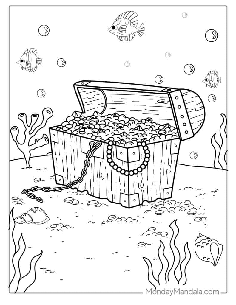 Pirate coloring pages free pdf printables