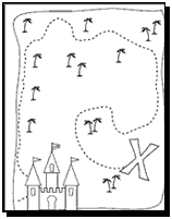 Free treasure map coloring pages download printable pirate treasure maps