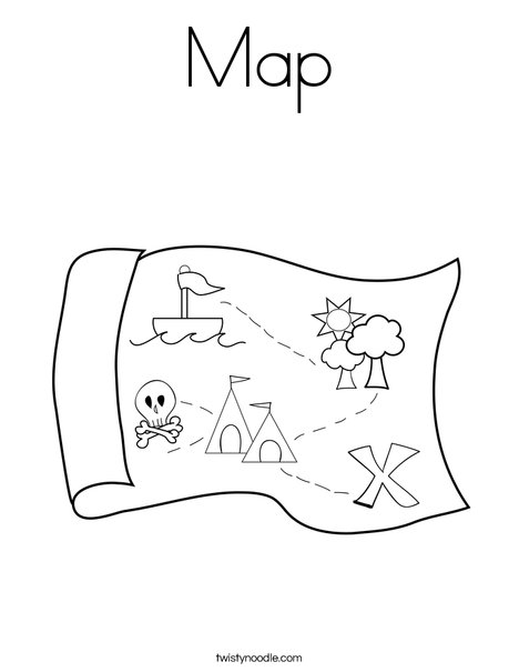 Map coloring page