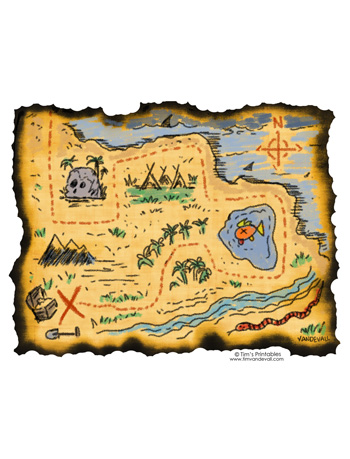 Printable treasure map â tims printables