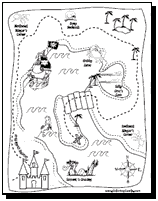 Free treasure map coloring pages download printable pirate treasure maps