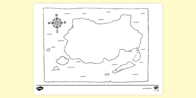 Create a treasure map template teacher made