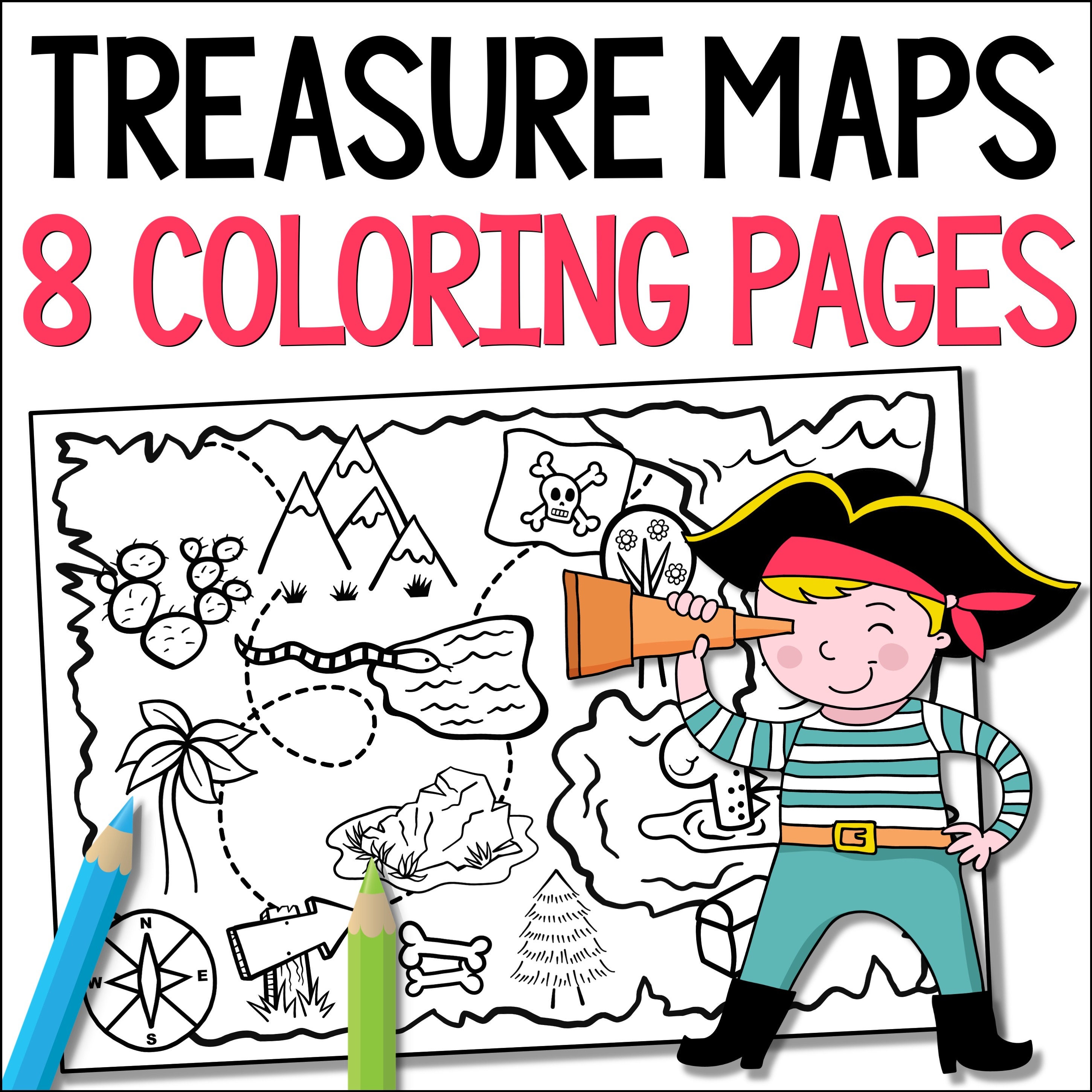 Map coloring page