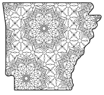 Arkansas â map outline printable state shape stencil pattern â diy projects patterns monograms designs templates