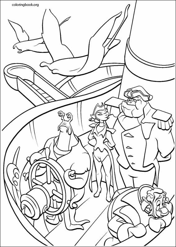 Treasure planet coloring page