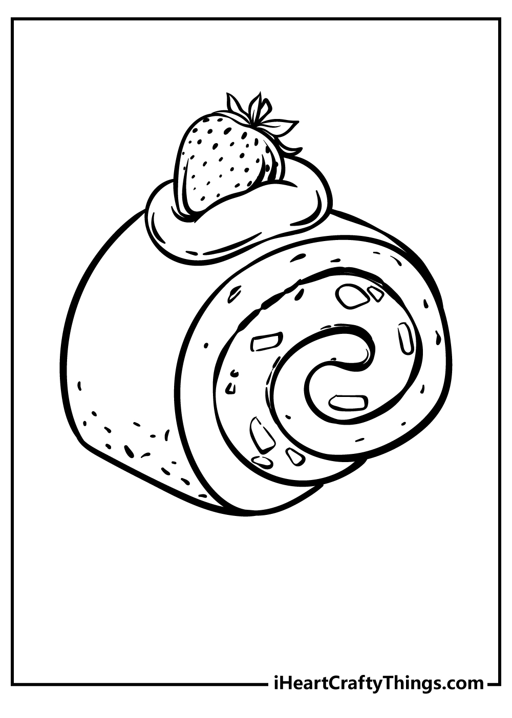 Dessert coloring pages free printables