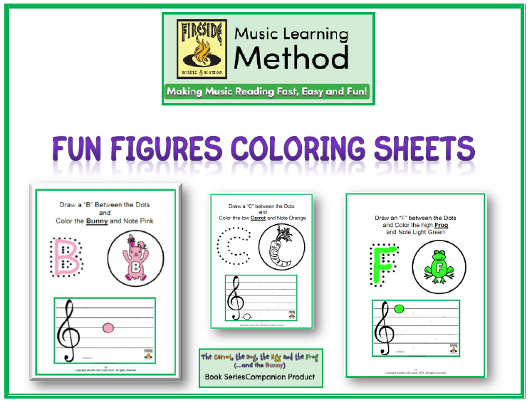 Treble clef coloring sheets