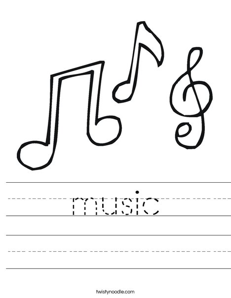 Music worksheet