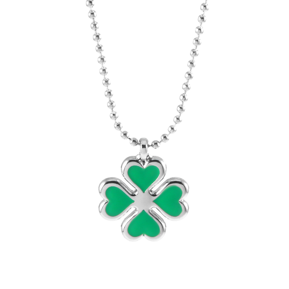 Anime tokyo revenger hinata tachibana necklace four leaf clover pendant necklace for women girl choker jewelry