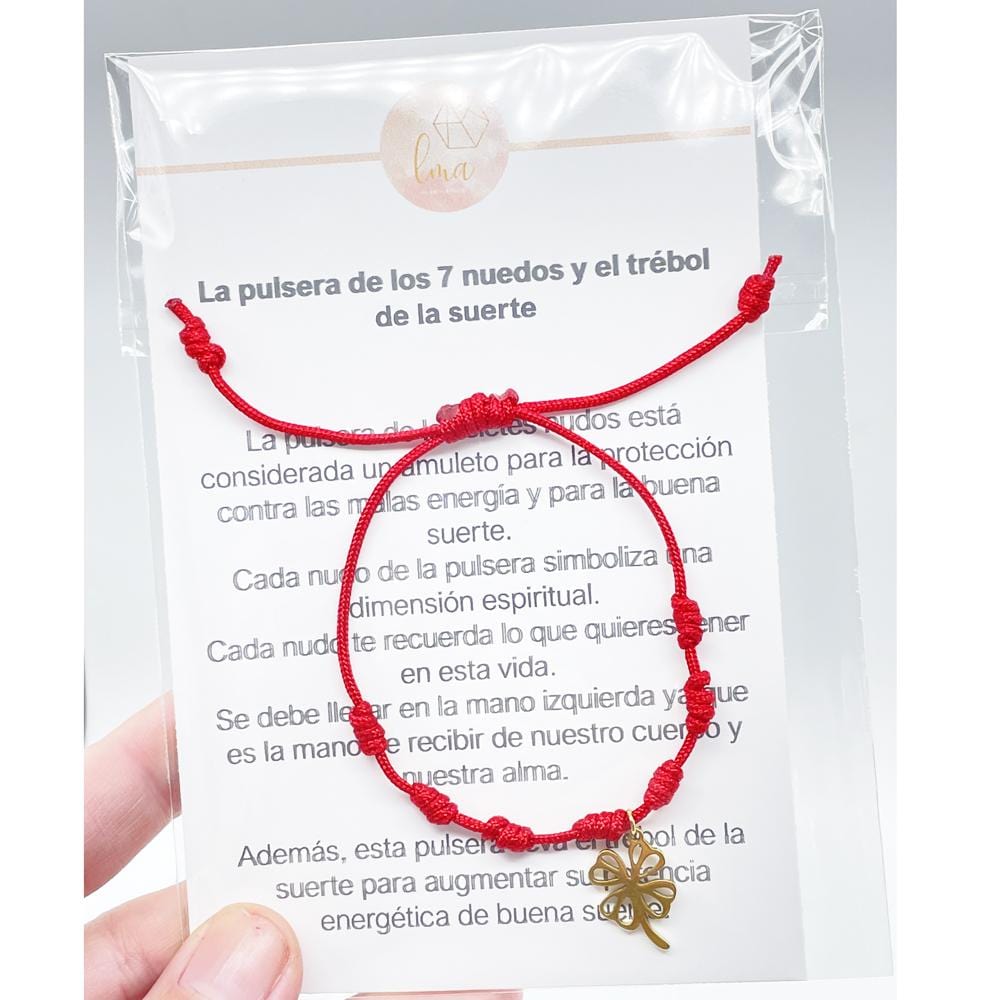 Knots and lucky clover bracelet â lamineria artesana