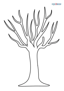 Free printable bare tree coloring pages for kids