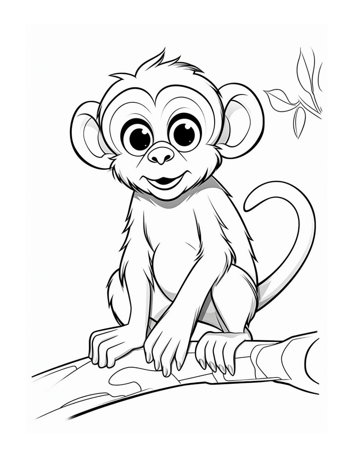 Free printable monkey coloring pages skip to my lou