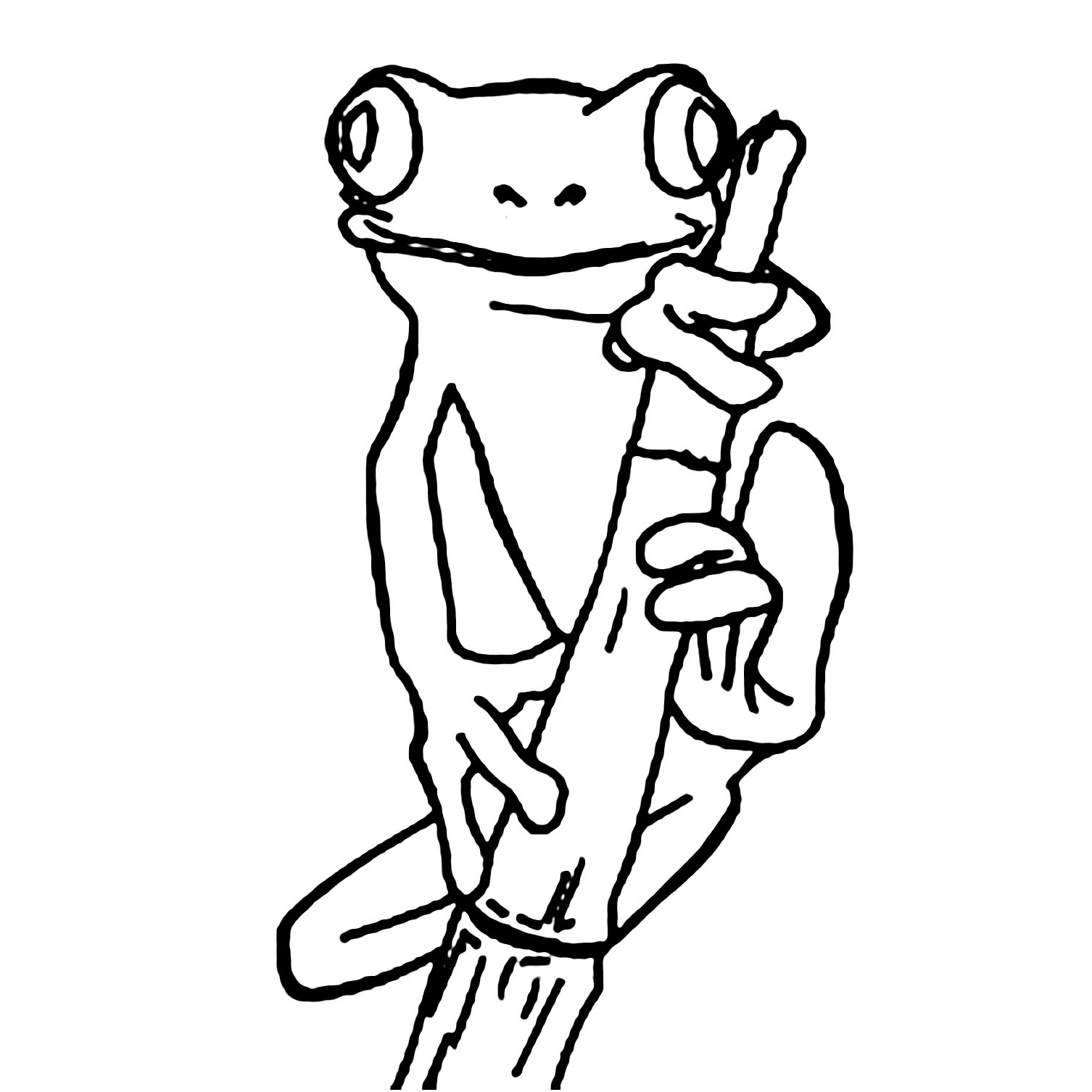 Free frog coloring pages