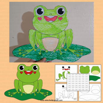 Frog craft spring bulletin board coloring pages activities cut paste life cycle